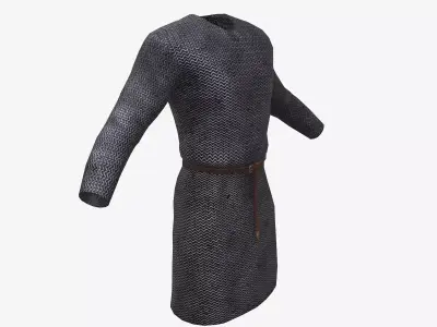 Ancient Armor CelticHauberk 3D Model Game Ready PBR Low Poly Low-poly 3D model