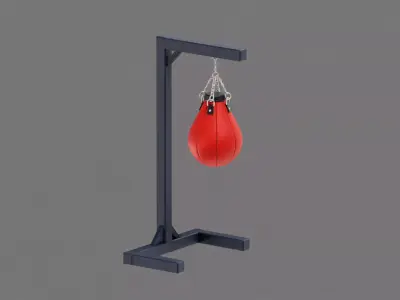 Punching Bag Low-poly 3D model 2