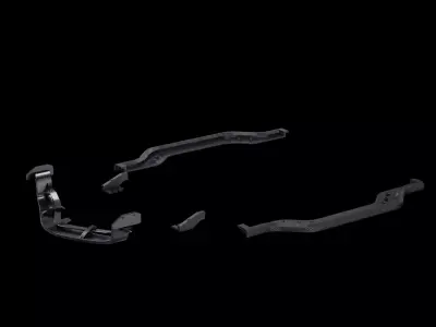 Spoiler bodykit carbon part industrial 3D model