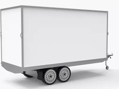 Cargo Trailer Free 3D model