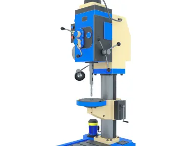 Industrial machine tool drilling vertical press 2N125L 3D model