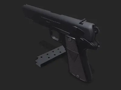 FB Radom VIS 35 Pistol 1936 Low-poly PBR Low-poly 3D model