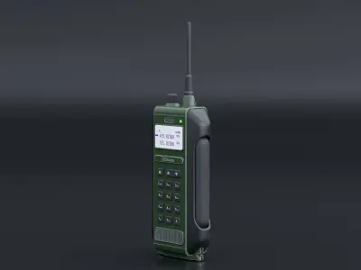 Millitary Dual Band Radio Low-poly 3D model