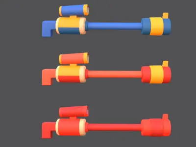 Weapons - Low Poly Weapons pack by Ake Low-poly 3D model