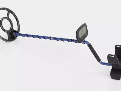Metal Detector - Used and Scratched Ground Scanner 3D model