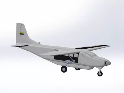 Cessna 208 Caravan Free 3D model