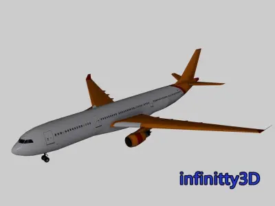 Pack Aircraft 3D  Low-poly 3D model