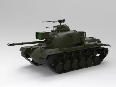 M48 Patton tank 3D model
