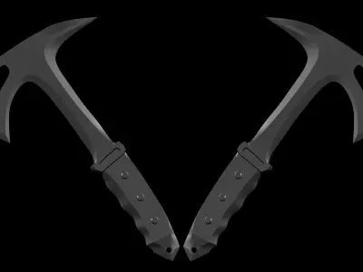 Tactical Axe creation 3D model