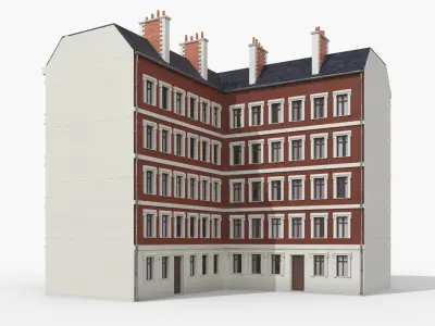Apartments Building in Berlin 3D model