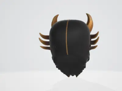 Samurai Mask 8 3D model