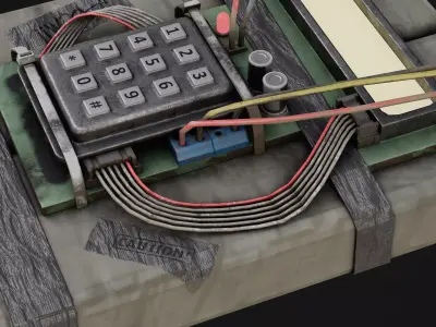 C4 Bomb Game Ready Model Low-poly 3D model