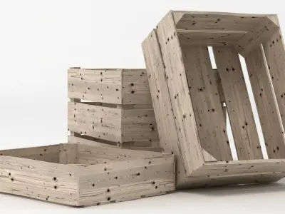 Wooden Crates 3D model