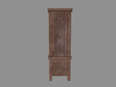 Old Cupboard Low-poly 3D model