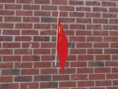 Flag of China 3D model purchase