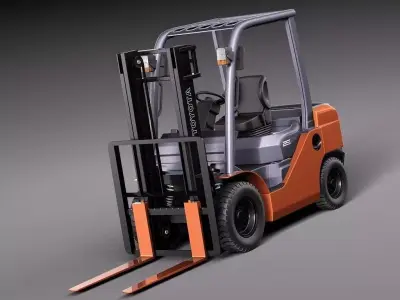 Toyota Fork Lift 8FD25 3D model