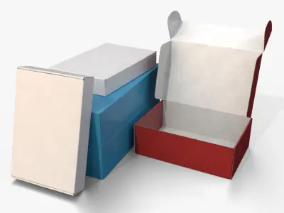  Mailer Boxes - Colored Rectangular Variants 
