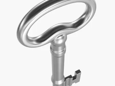 Old Key Low-poly 3D model