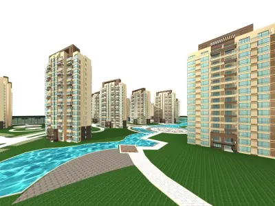 High-Rise Residential 3D model 26