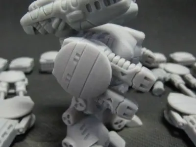 CHIBI-TECH SD - DELTAN HVY PLASMA GUNPOD          3D print model