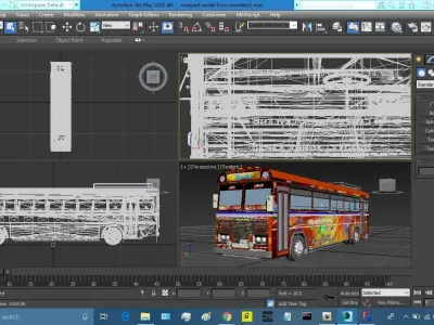 Lanka Ashok Leyland Bus 3D model
