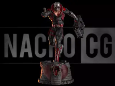 Fan Art - Destro from GI Joe - Statue 3D print model