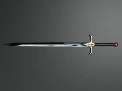 The Red Gem Sword 3D model