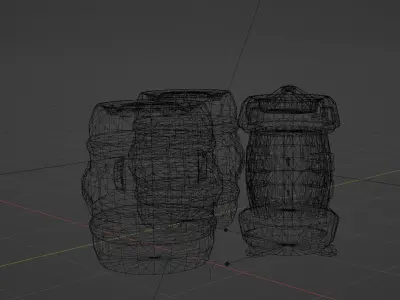 Sci-Fi Barrel 3D model