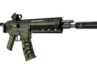 Custom Weapon Model 3d  Free low-poly 3D model