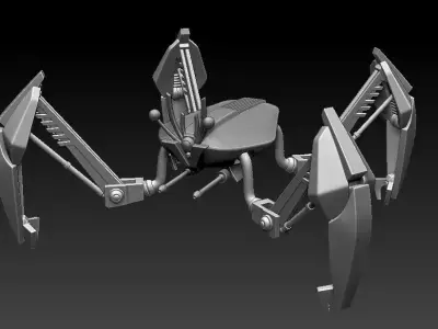 LM-432 Crab Droid One12 Articulation STL 3D print files 3D print model