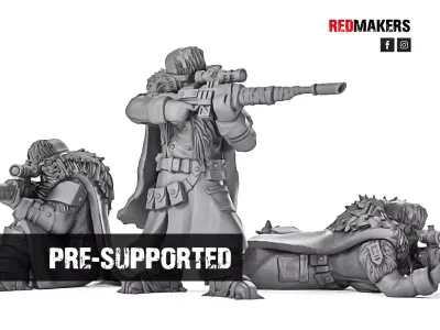 Ice Warriors - Snipers of the Imperial Force 3D print model