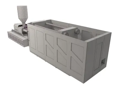 Injection Molding Machine 3D model 3D model