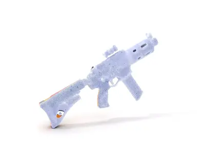 Vibrant Assault Rifle model pack Low-poly 3D model