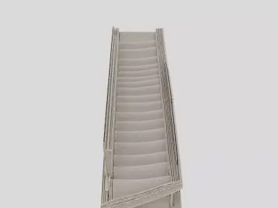 Industrial Conveyor Belt Section for 3D print 3D model