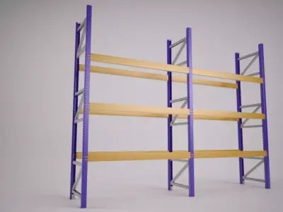 Warehouse Racking 3D model