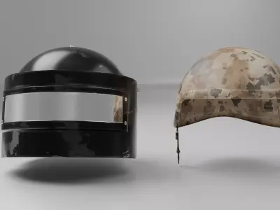 helmet pubg level 2 and 3 both 3D model