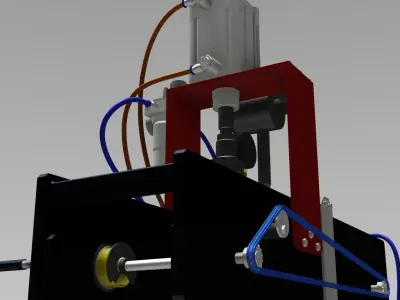 Semi-Automatic separator Press 3D model