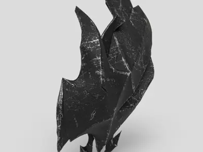 Dragons Shield Low-poly 3D model