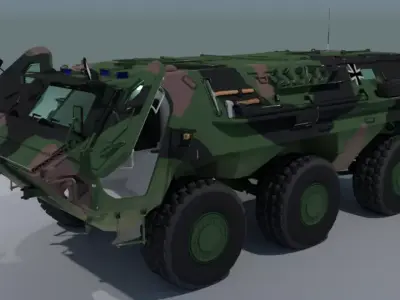 TPz Fuchs - Armored Personnel Carrier 3D model