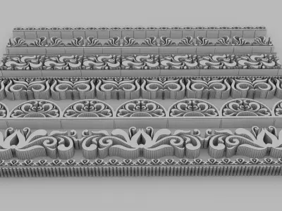 Ornate Divides 01 - Set of Printable 7 Varitions 3D print model