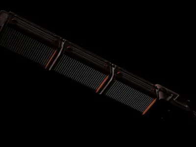 Cargoship space craft 3D model