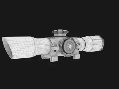 scope model sniper Free 3D model