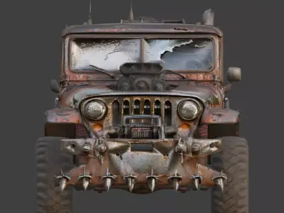 Sport Edition Off-Road 4x4 3D Model V01 Low-poly 3D model