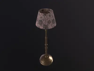 Floor Lamp 3D Model Low-poly 3D model