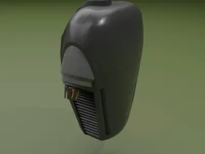 Sci-fi military jetpack 3D model