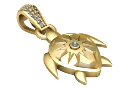 TUTTLE INSECT PENDANT 3D PRINTABLE MODEL 3D print model