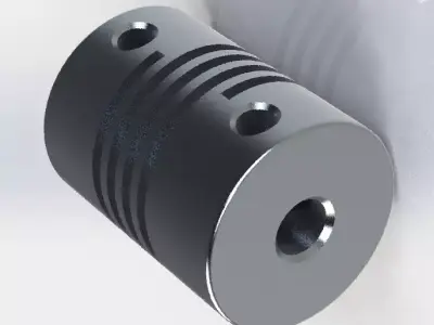 Flexible Shaft Coupling Pack S and D Series 19x25mm 3D print model