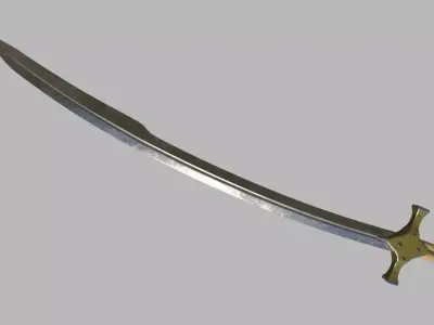 Mamluke Curved Sword 3D model