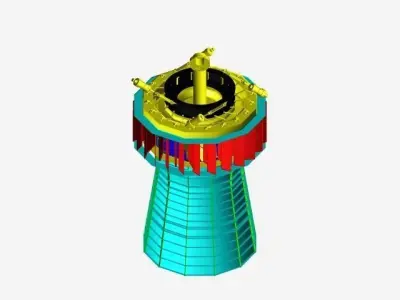 Turbina Kaplan Free 3D model