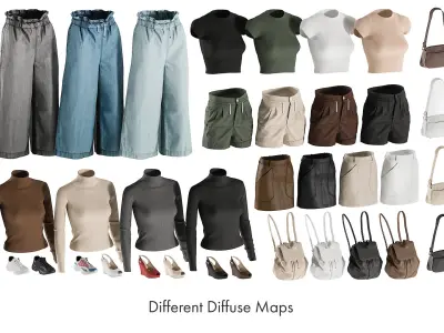 Clothing Mix 11 3D model